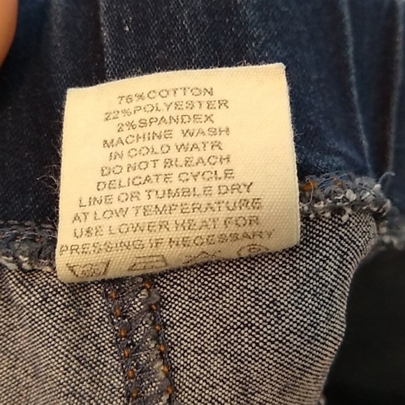 Color 5 Womens Medium Denim Dark Wash Pull On Stretch Jegging Pockets - Picture 8 of 11